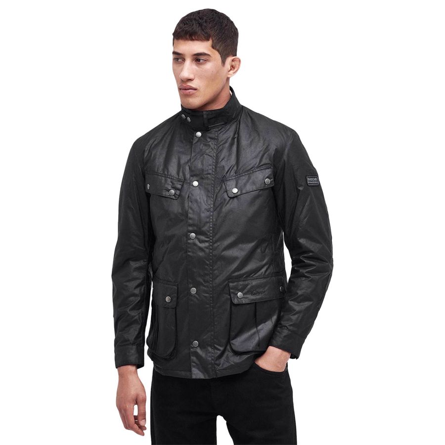 Duke Wax Jacket giacca cerata da uomo Barbour International | MWX0337BK91